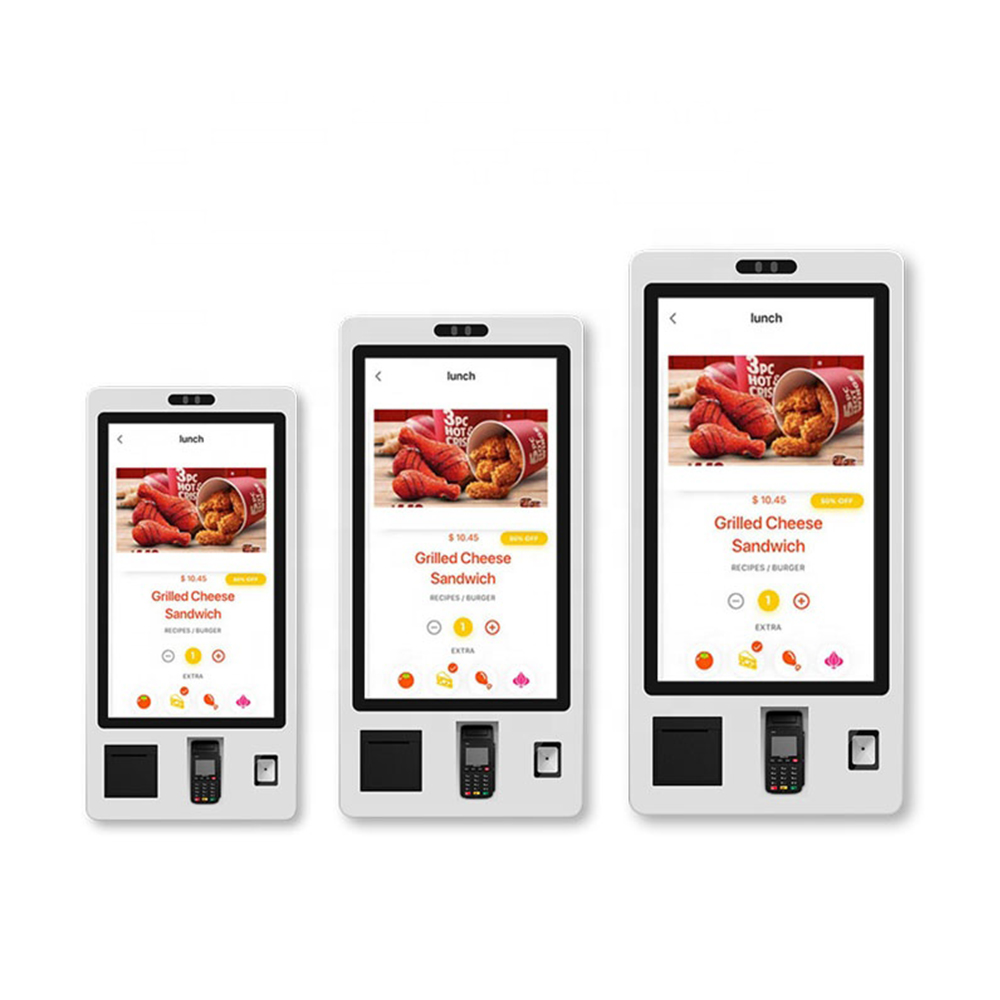Smart Capacitive Touch Screen Self Service Payment Kiosk Restaurant